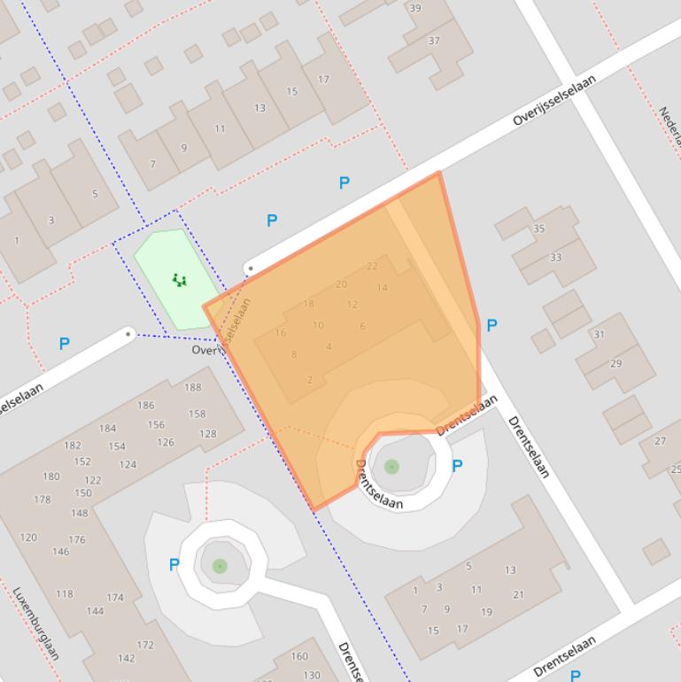 Kaart van postcodegebied 9501CG.