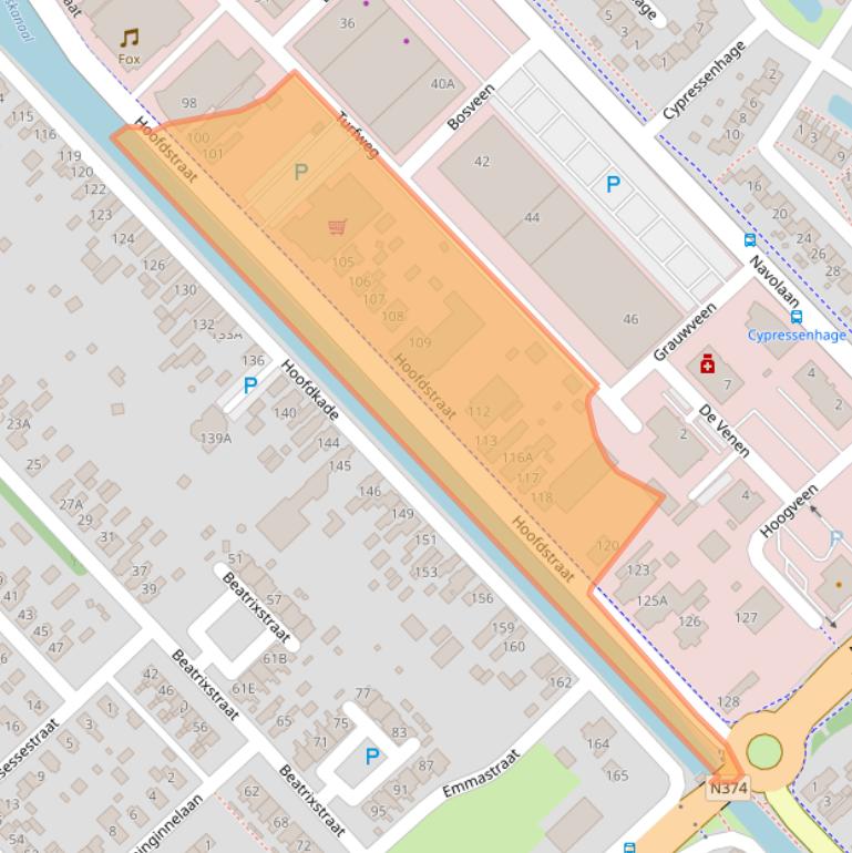 Kaart van postcodegebied 9501CR.