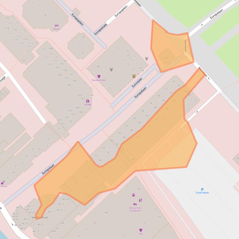 Kaart van postcodegebied 9501CW.