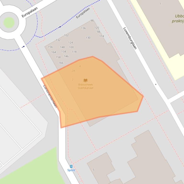 Kaart van postcodegebied 9501DG.