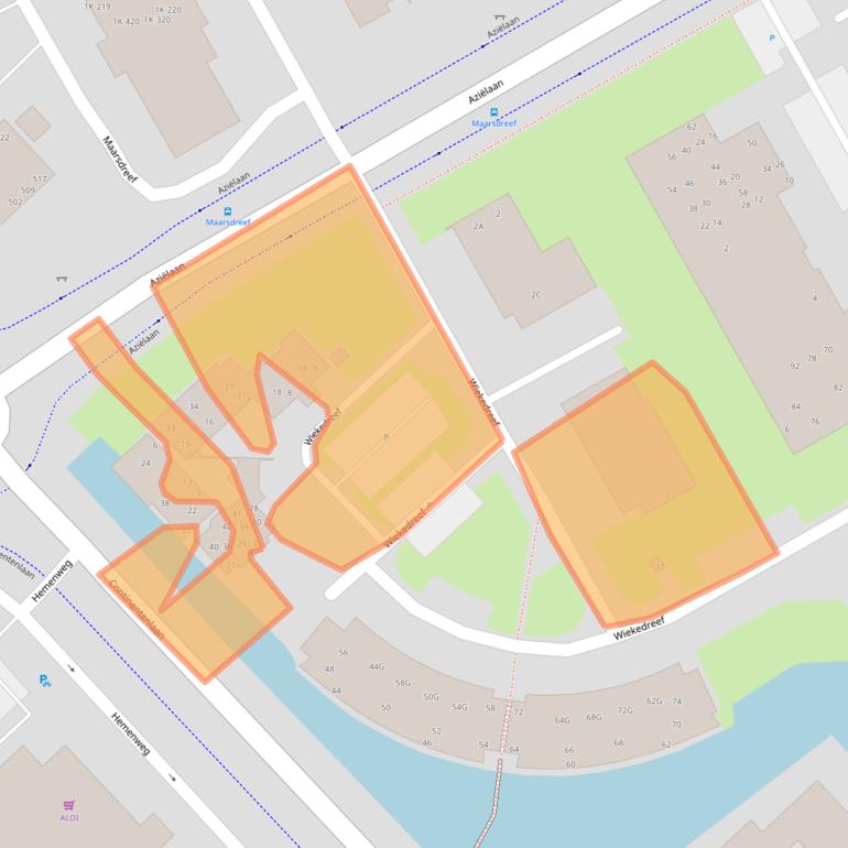 Kaart van postcodegebied 9501EB.