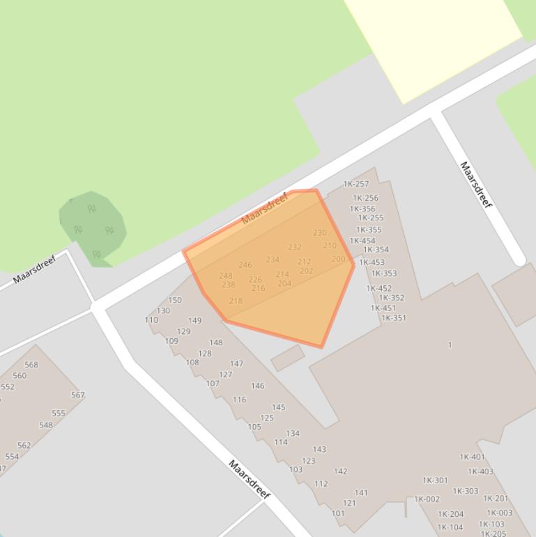 Kaart van postcodegebied 9501EE.