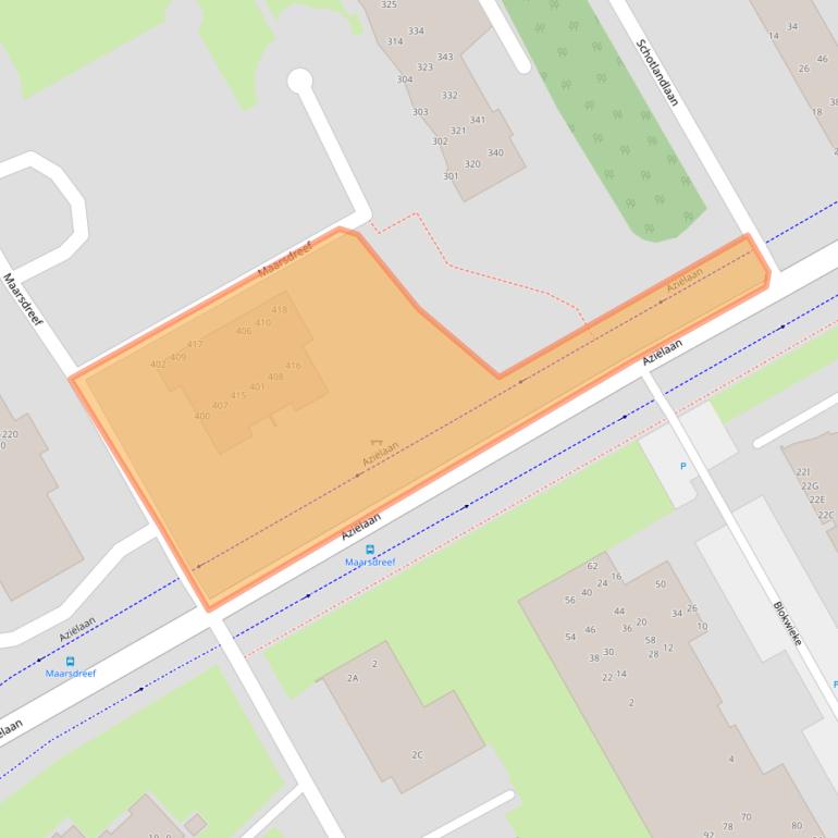 Kaart van postcodegebied 9501EG.