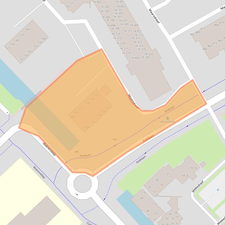 Kaart van postcodegebied 9501EJ.