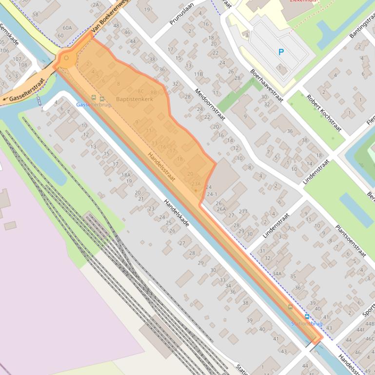 Kaart van postcodegebied 9501ET.