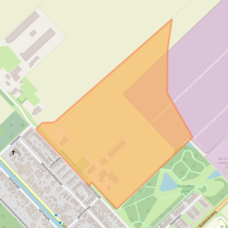 Kaart van postcodegebied 9501GG.