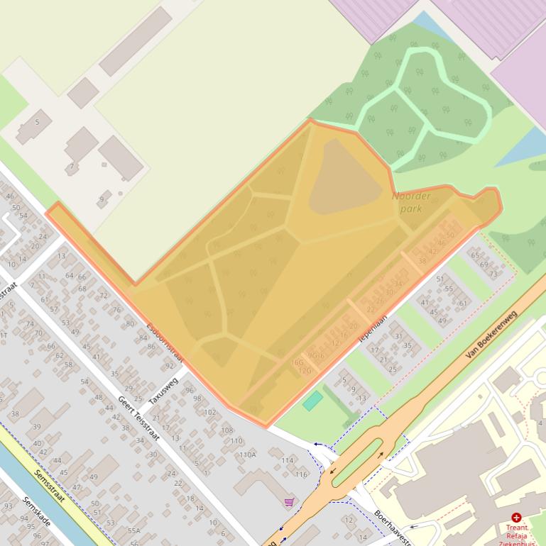 Kaart van postcodegebied 9501HC.