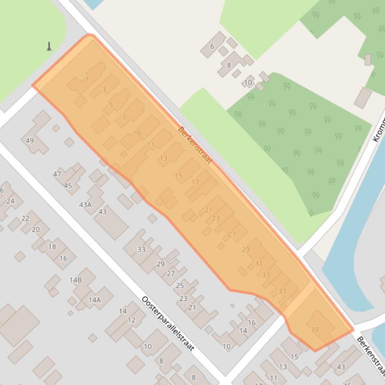 Kaart van postcodegebied 9501HL.