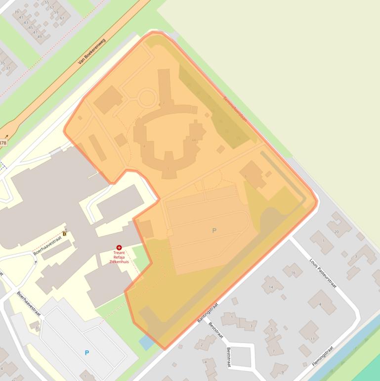 Kaart van postcodegebied 9501HS.