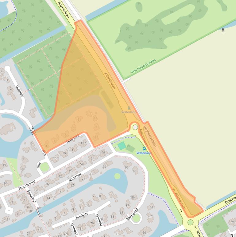 Kaart van postcodegebied 9501JL.