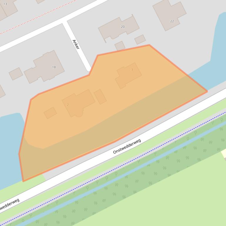 Kaart van postcodegebied 9501JT.