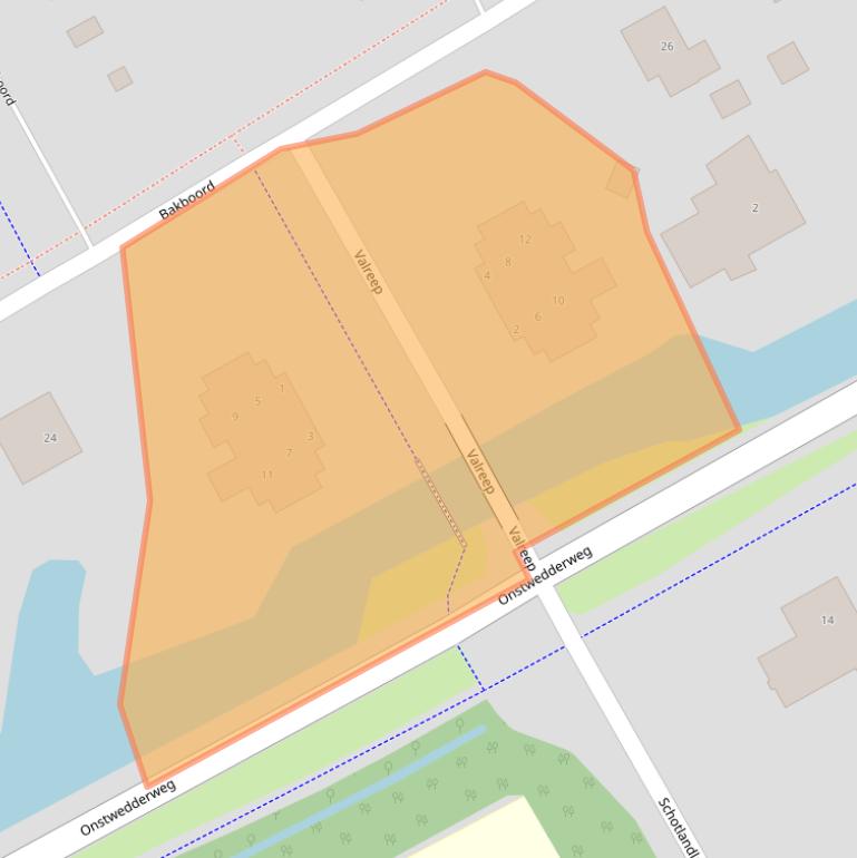 Kaart van postcodegebied 9501JV.