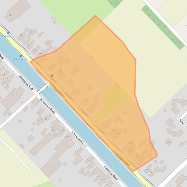 Kaart van postcodegebied 9501NS.