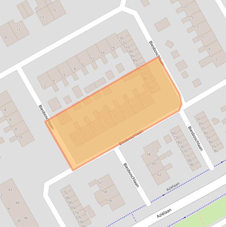 Kaart van postcodegebied 9501PM.