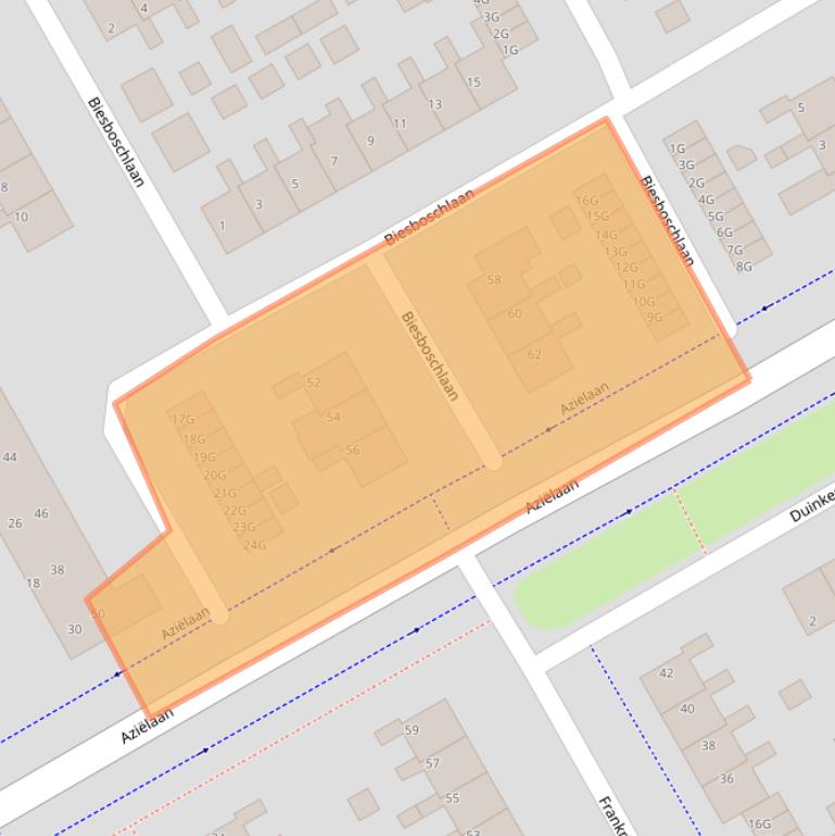 Kaart van postcodegebied 9501PP.