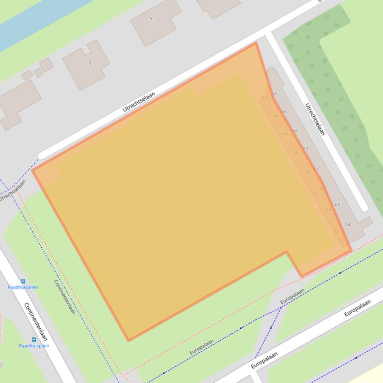 Kaart van postcodegebied 9501PT.