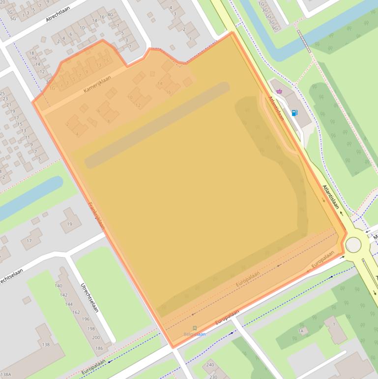 Kaart van postcodegebied 9501RR.