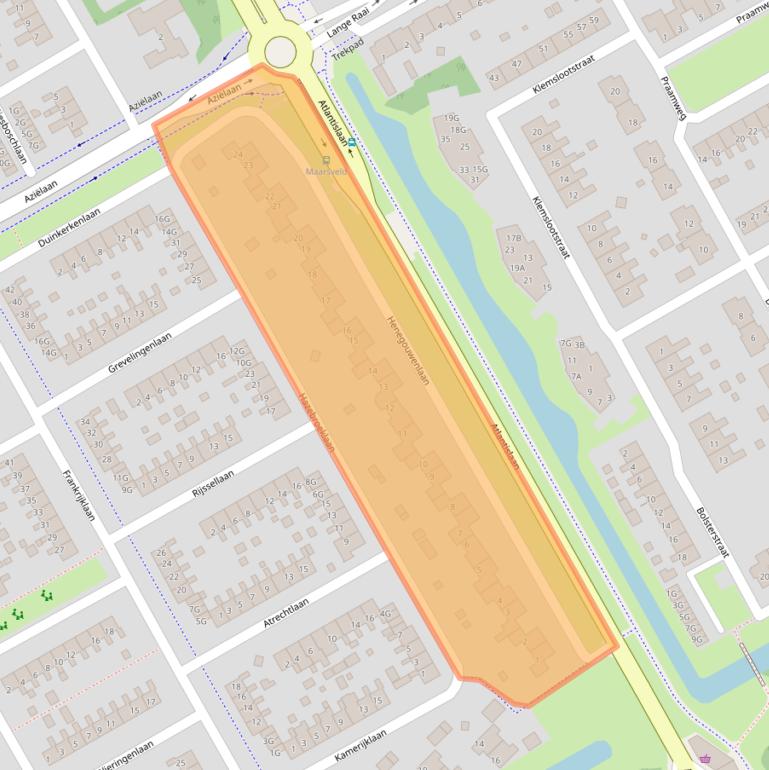 Kaart van postcodegebied 9501RX.