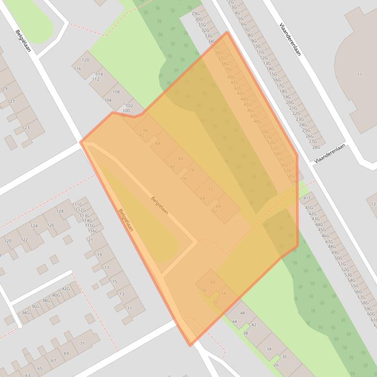 Kaart van postcodegebied 9501TD.