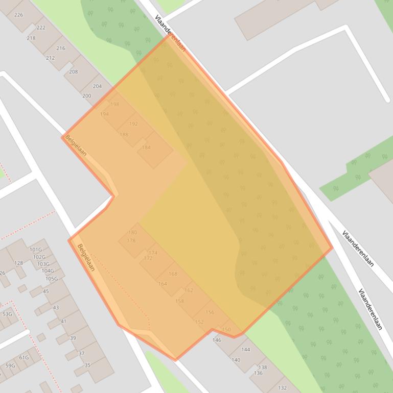 Kaart van postcodegebied 9501TG.