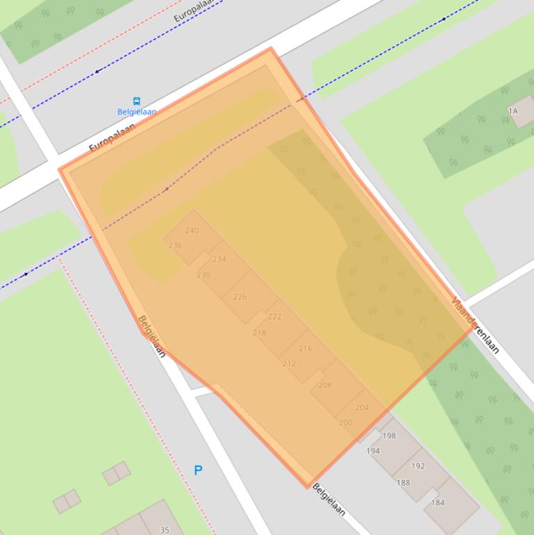 Kaart van postcodegebied 9501TH.