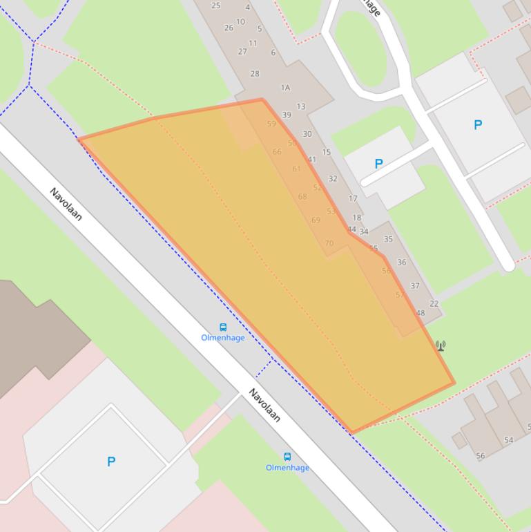 Kaart van postcodegebied 9501TM.