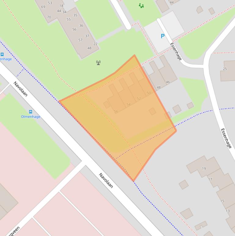 Kaart van postcodegebied 9501TR.