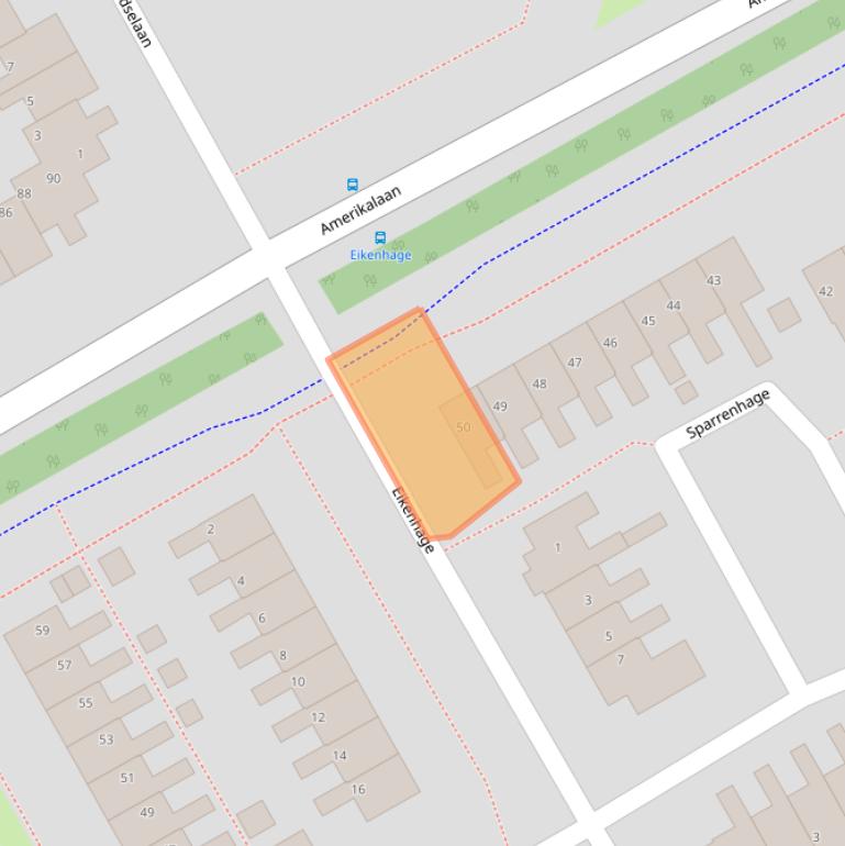 Kaart van postcodegebied 9501VC.