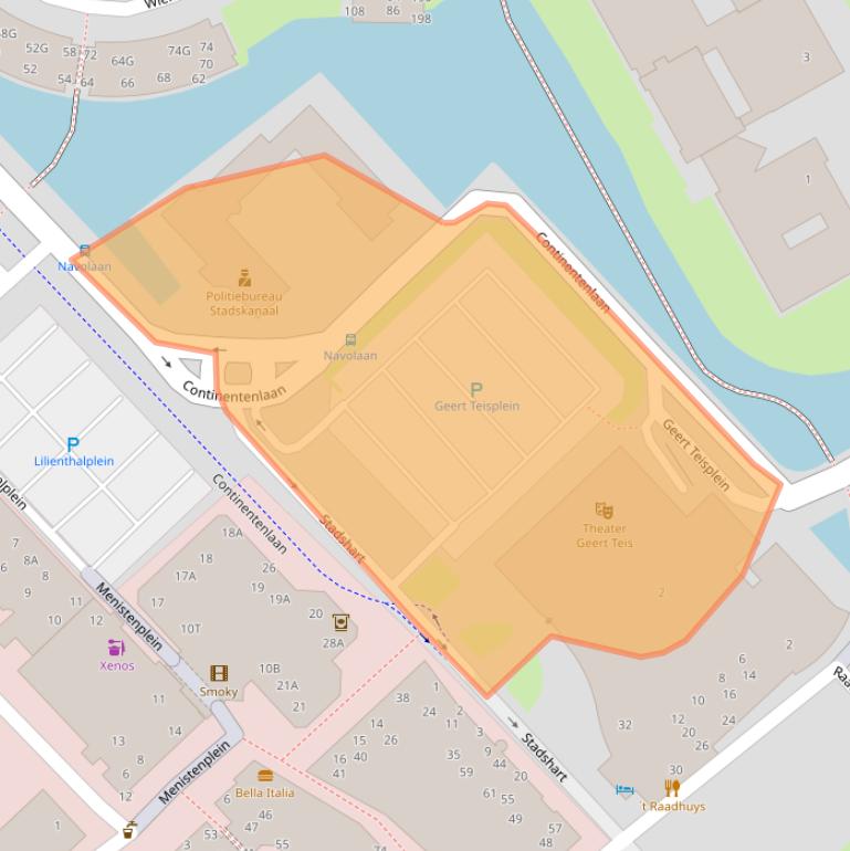 Kaart van postcodegebied 9501VL.