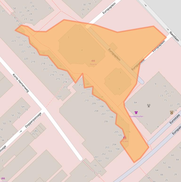 Kaart van postcodegebied 9501VM.