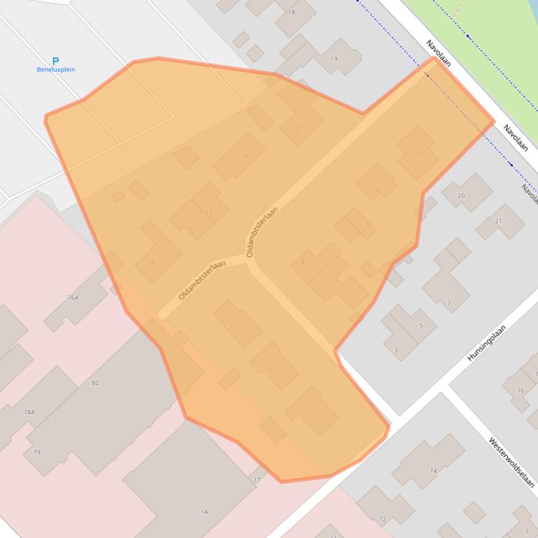 Kaart van postcodegebied 9501VN.