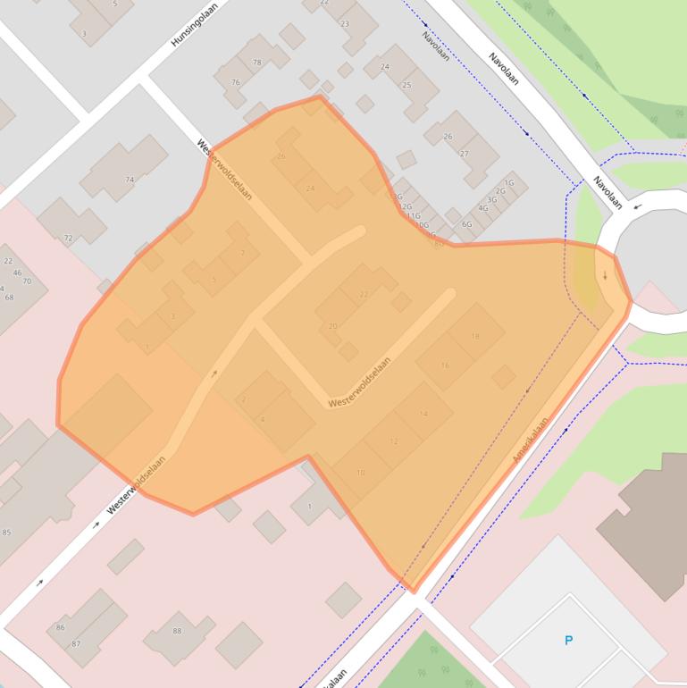 Kaart van postcodegebied 9501VR.