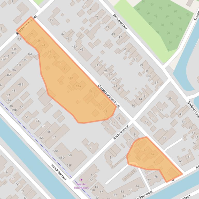 Kaart van postcodegebied 9501VT.