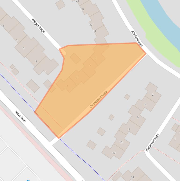 Kaart van postcodegebied 9501WK.