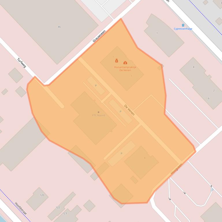 Kaart van postcodegebied 9501WL.