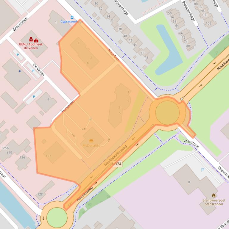 Kaart van postcodegebied 9501XK.