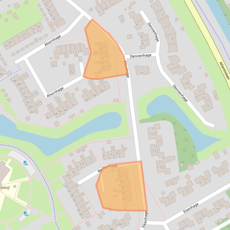 Kaart van postcodegebied 9501ZA.