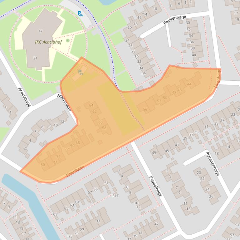 Kaart van postcodegebied 9501ZB.
