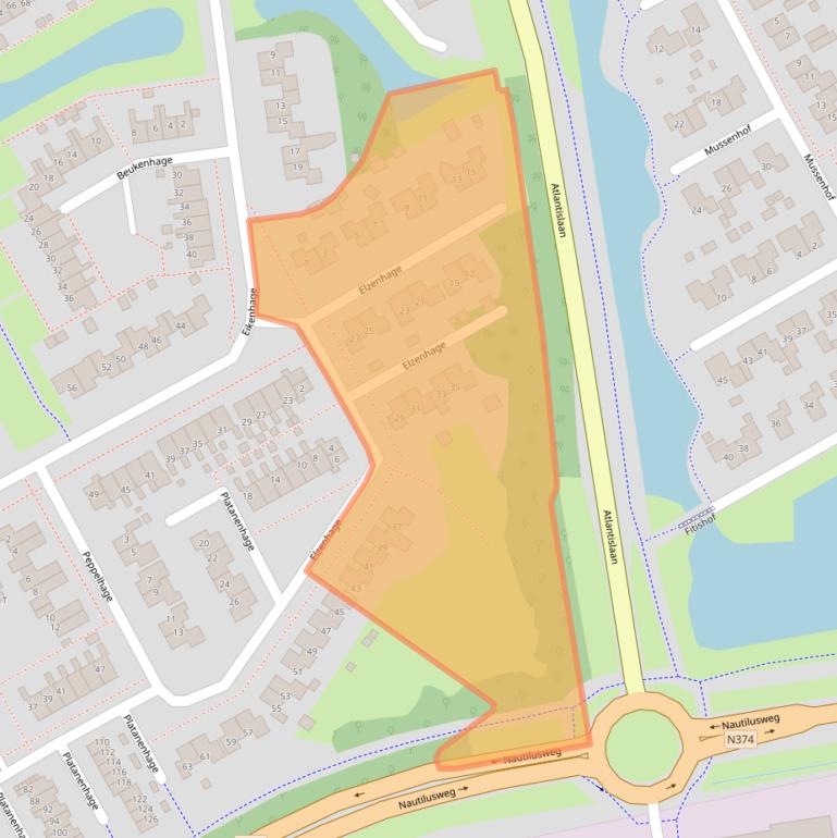 Kaart van postcodegebied 9501ZE.