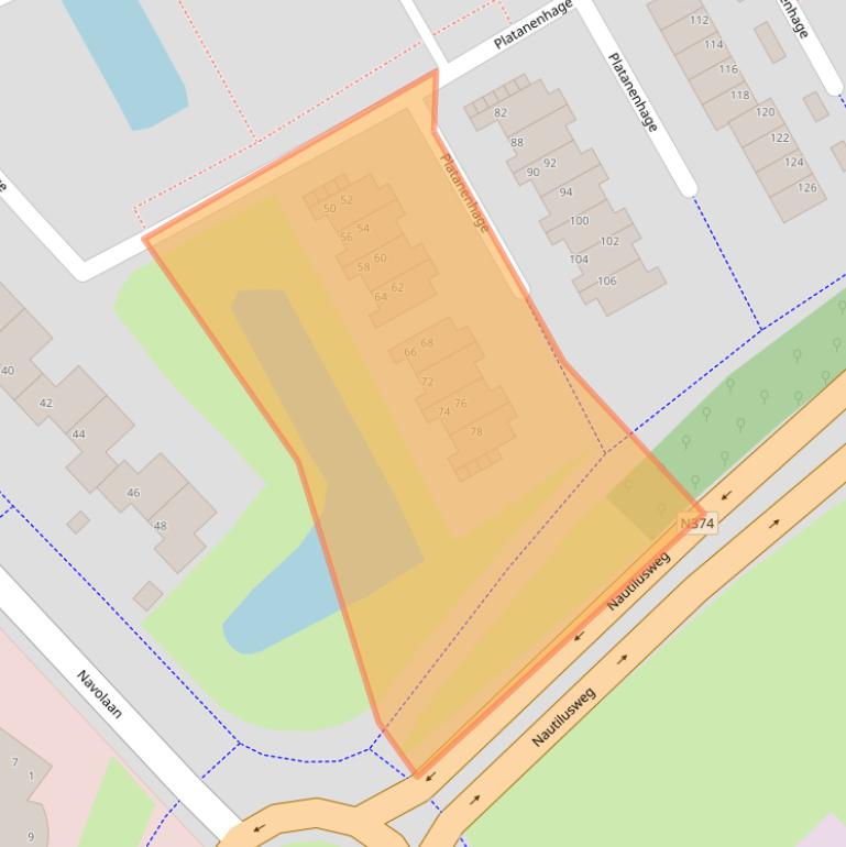 Kaart van postcodegebied 9501ZV.