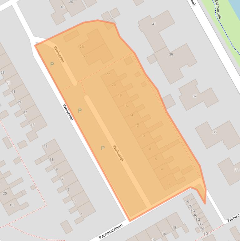 Kaart van postcodegebied 9502AK.