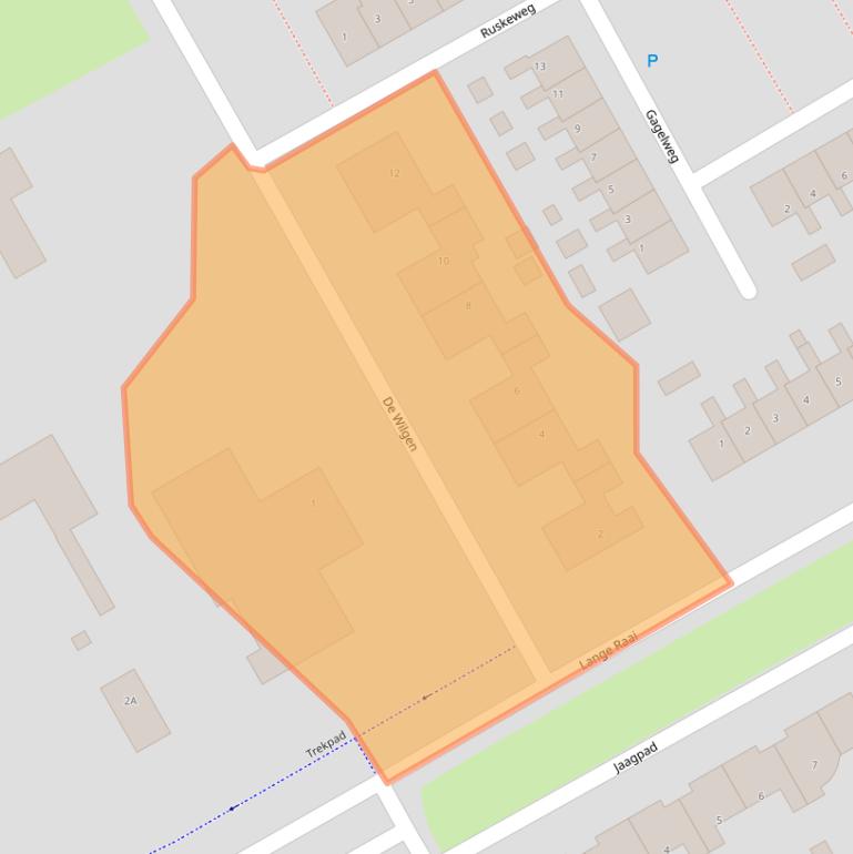 Kaart van postcodegebied 9502BX.