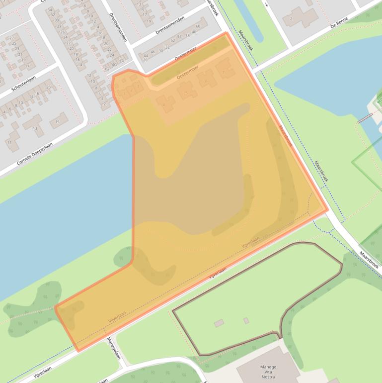 Kaart van postcodegebied 9502CP.