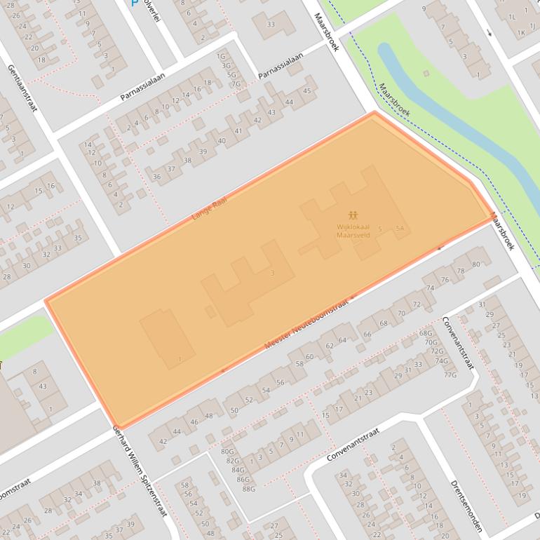 Kaart van postcodegebied 9502CR.