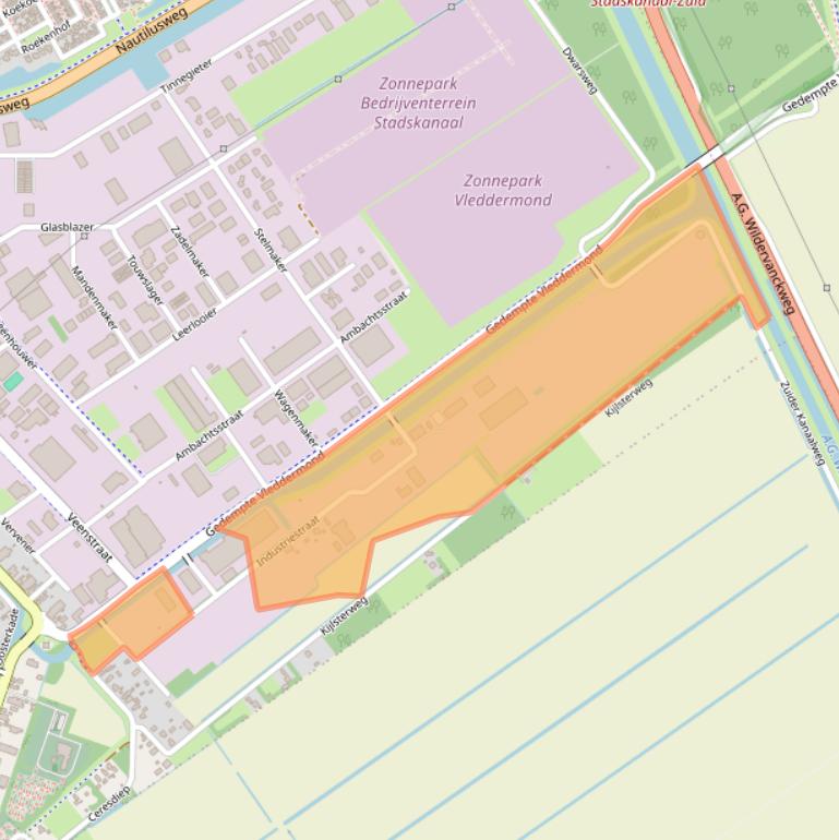 Kaart van postcodegebied 9502EJ.