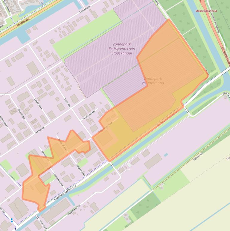 Kaart van postcodegebied 9502ER.