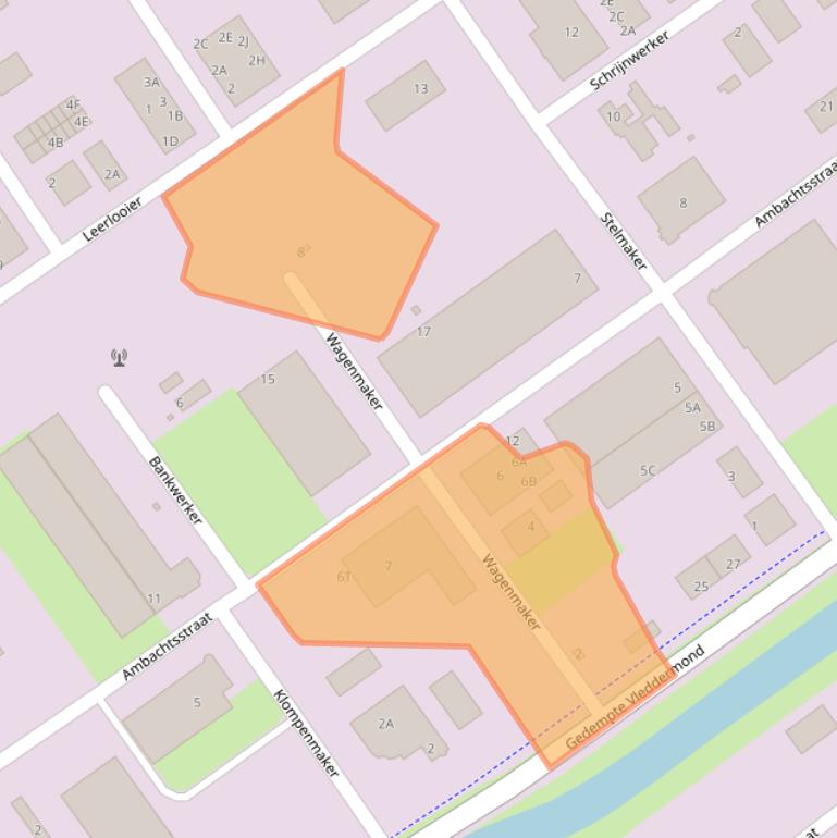 Kaart van postcodegebied 9502ES.