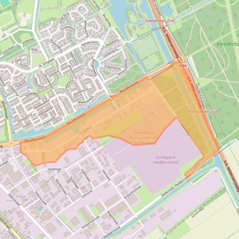 Kaart van postcodegebied 9502EX.