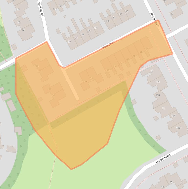 Kaart van postcodegebied 9502HB.