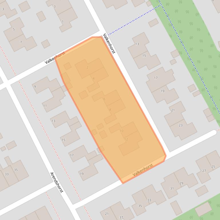 Kaart van postcodegebied 9502HH.